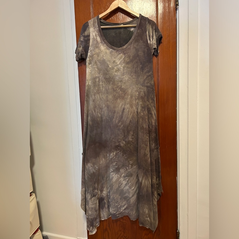 Sinew Moon hemp jersey cap sleeve maxi dress